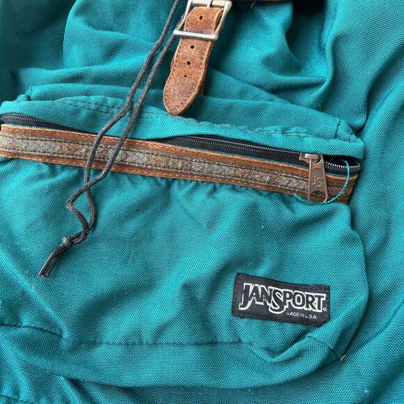JanSport Vintage Ocean Weathered Flap Adjustable Backpack main image 7